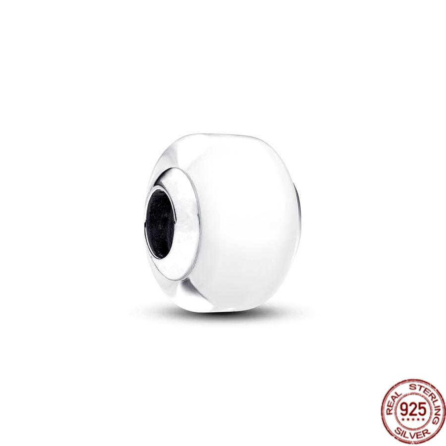 Новые поступления 925 стерлингового серебра розового желтого синего белого цвета мини муранское стекло шарм бусины подходят оригинальный браслет Pandora ювелирные изделия