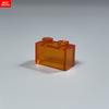 Нетоксичные 50 шт./лот Мок Кирпичики Кирпич 1x2 Прозрачный 3004 3065 35743 Городской Дом Модель Образовательные Конструкторы Игрушки Подарки для Детей