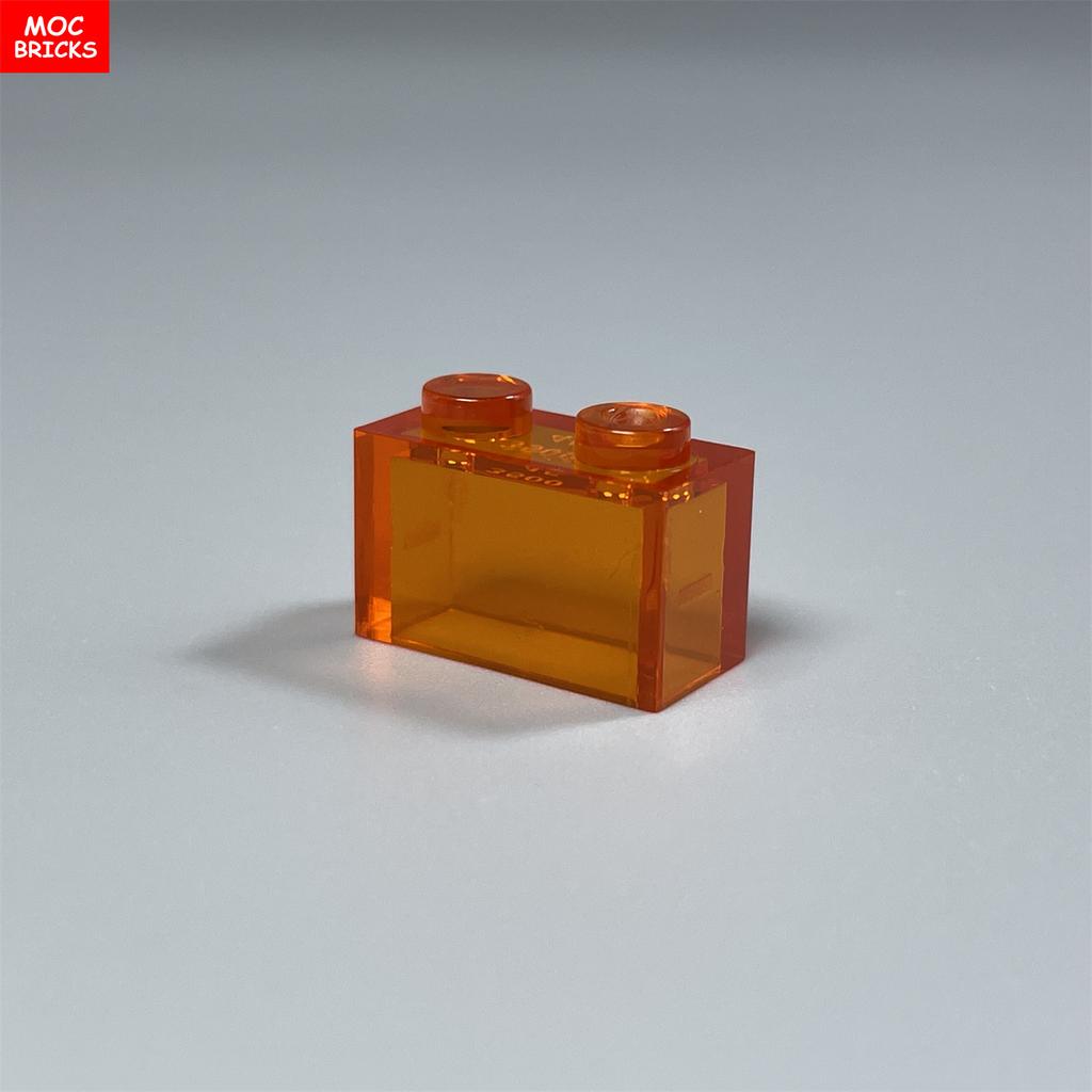50 шт. / партия МОЕ СОБСТВЕННОЕ ТВОРЕНИЕ Кубики Кирпичик 1x2 Прозрачный 3004 3065 35743 Городской Дом Миниатюрные Обучающие Строительные Блоки Игрушки Детские Подарки