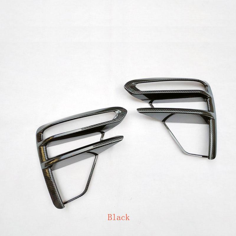 for Kia Cerato K3 4 Chrome Front Fog Light Trim Cover Abs Plastic Colors Carbon Fiber Car Styling Accessories 2 Pcs