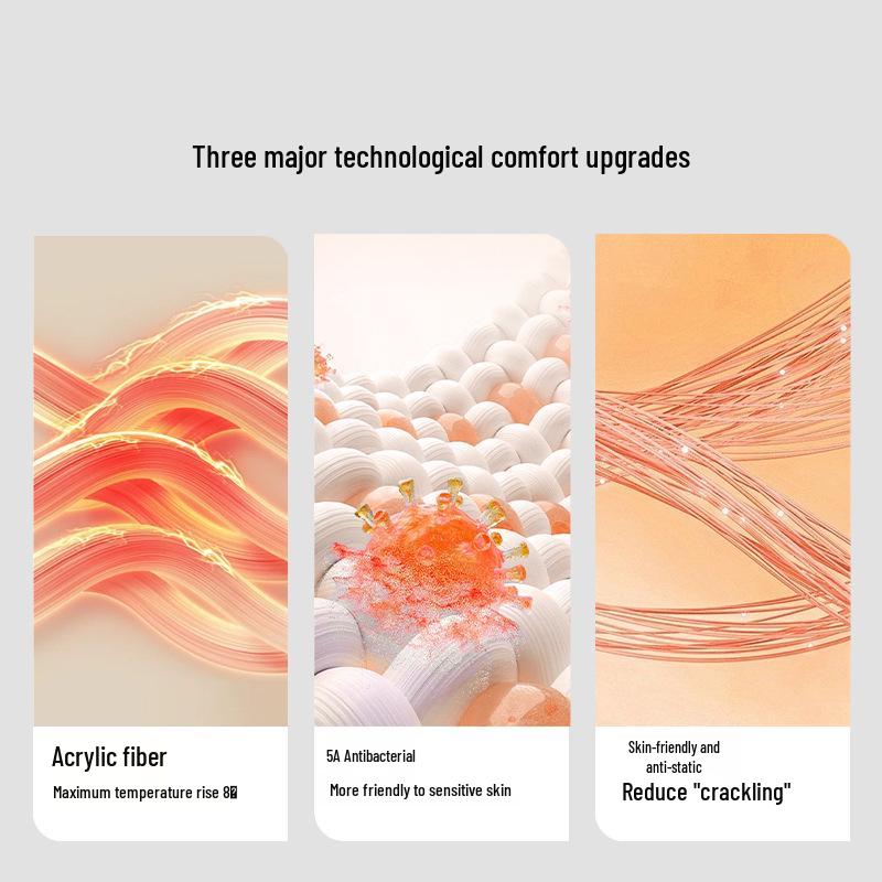 Женский утолщенный флисовый комплект термобелья облегающего кроя с круглым вырезом для осени и зимы