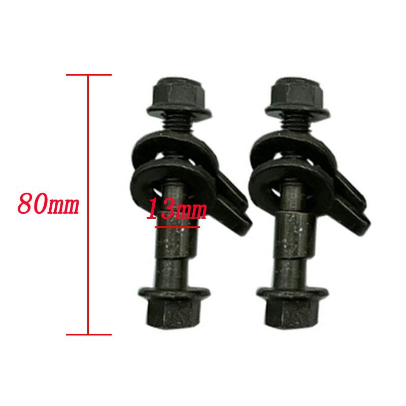 2x 10.9 Car Four Wheel Alignment Eccentric Screw 12mm 13mm 14mm 15 16 17mm Camber Angle Adjustment Bolt Car Tire Balance Weight