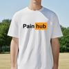 Painhub Забавная английская футболка с коротким рукавом Персонализированная уличная Универсальная футболка мода спорт повседневная Унисекс футболки с круглым вырезом