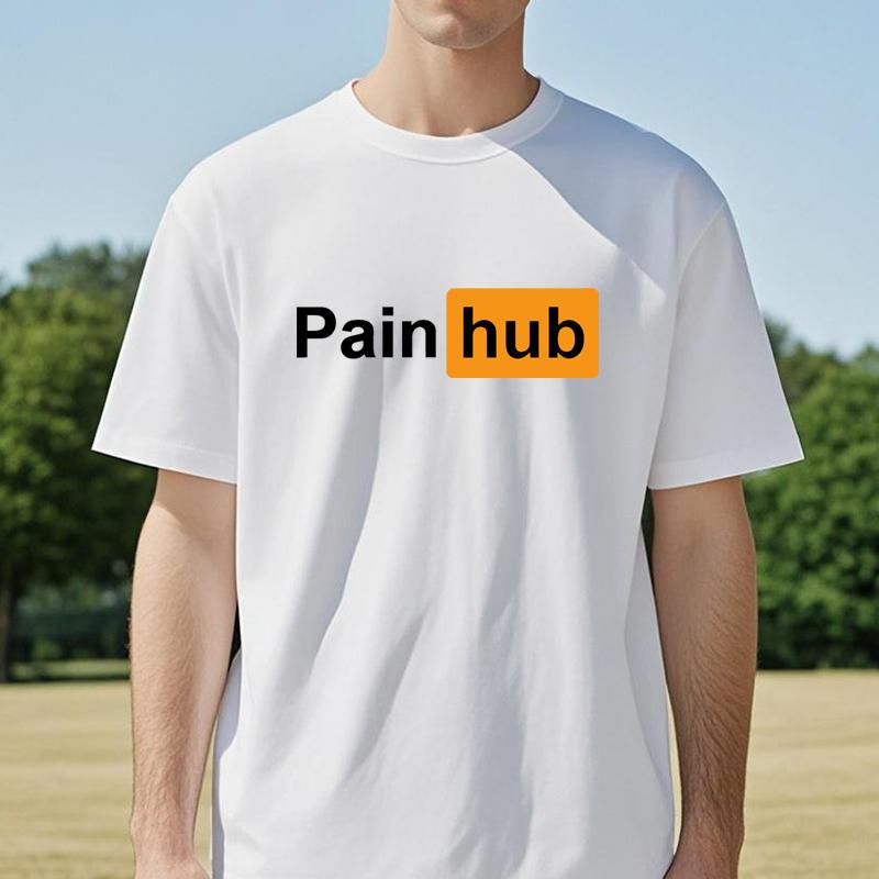 Painhub Забавная английская футболка с коротким рукавом Персонализированная уличная Универсальная футболка мода спорт повседневная Унисекс футболки с круглым вырезом