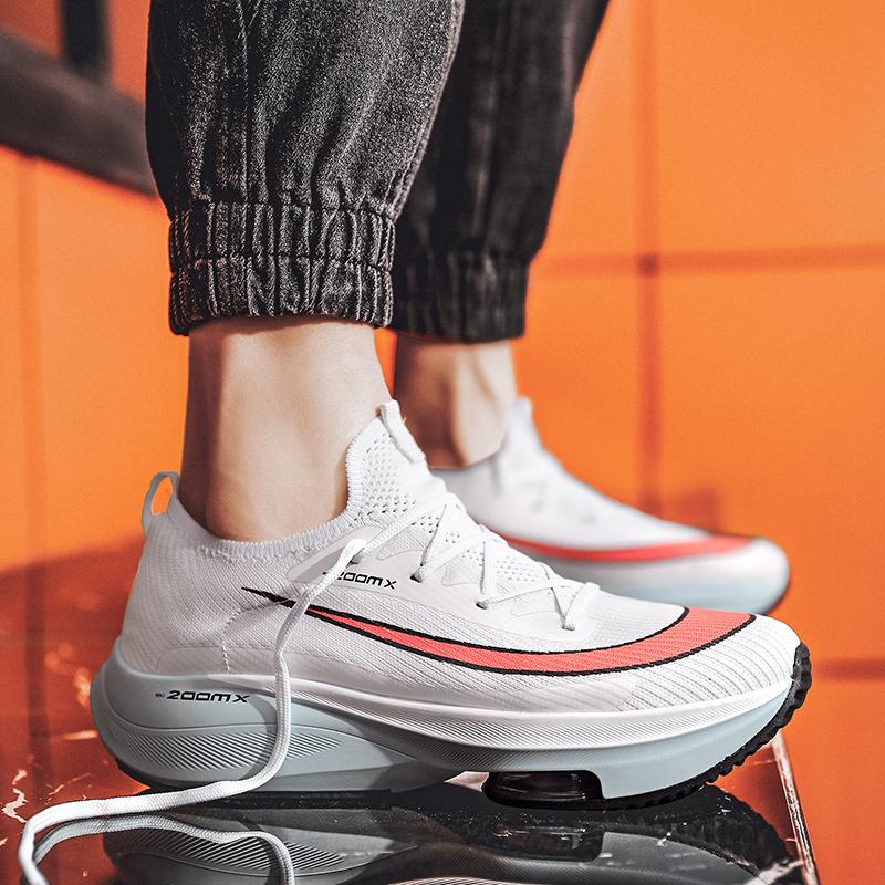 Кроссовки унисекс, модные мужские кроссовки со шнуровкой и круглым носком, амортизирующие кроссовки для бега, женские кроссовки для тренировок, дышащие, для пар, теннисные туфли