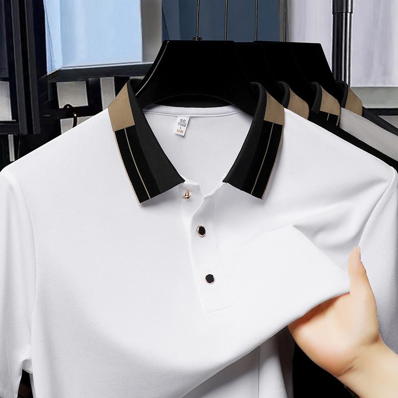 Футболка Drive Dnu Solid Color Lapel, средняя рубашка поло, High Sense