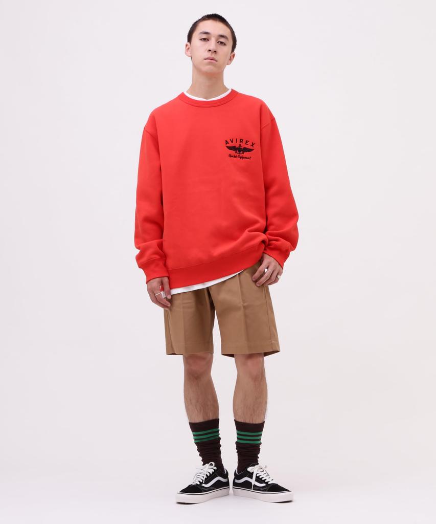 VARSITY LOGO CREW NECK Свитшот с логотипом и круглым вырезом 2XL 150 Оранжевый [Avirex] СВИТЕР/Varsity 783-3932007 Мужской