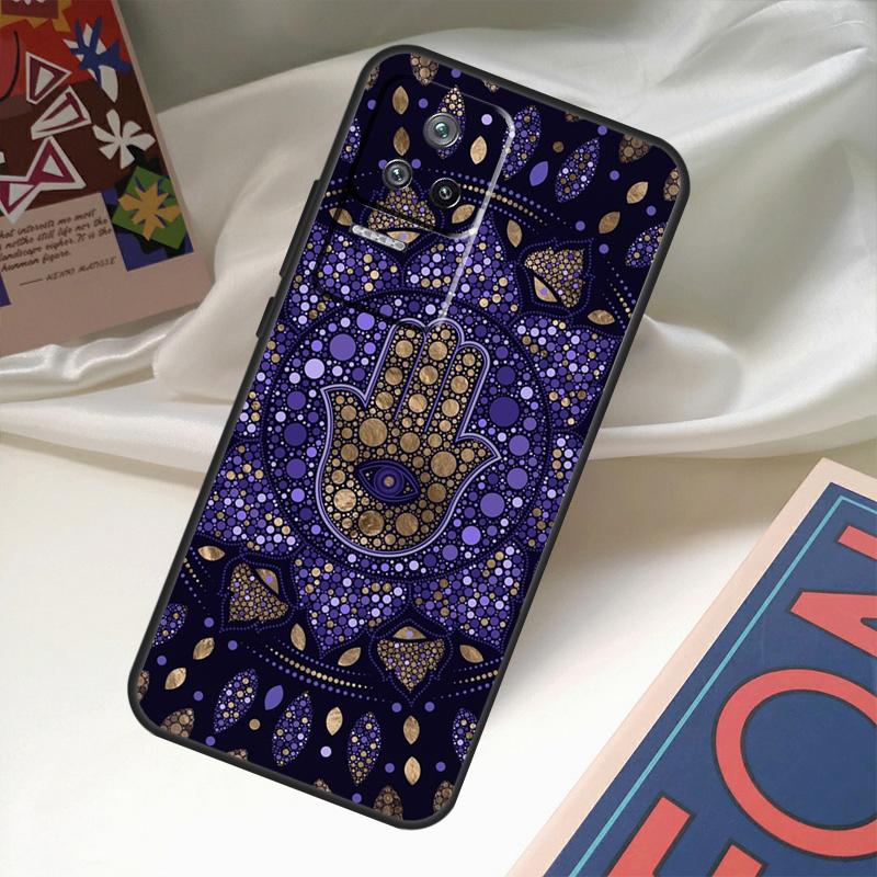 Hamsa Hand of Fatima Case For Xiaomi 14 13 Ultra 12 Lite 11T 12T 13T Pro POCO M6 X3 X5 X6 Pro F3 F5 M5s Cover
