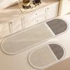 Wabi-Sabi Kitchen Floor Mats: Water & Oil Absorbing, Dirt-Resistant, Diatom Mud Non-Slip Long Strips, Easy Care.