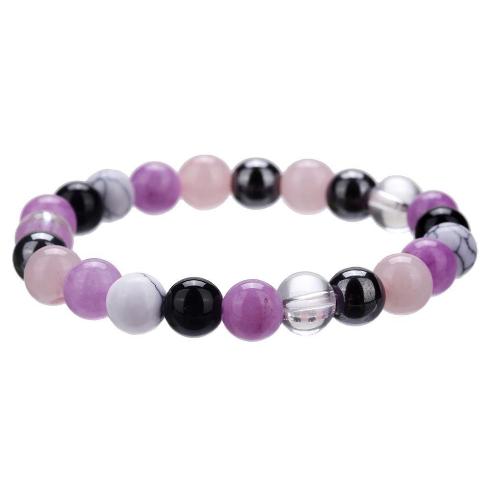 Европейский Кристальный Браслет из Тигрового Глаза на Эластичной Основе, Украшения из Натуральных Каменных Бусин