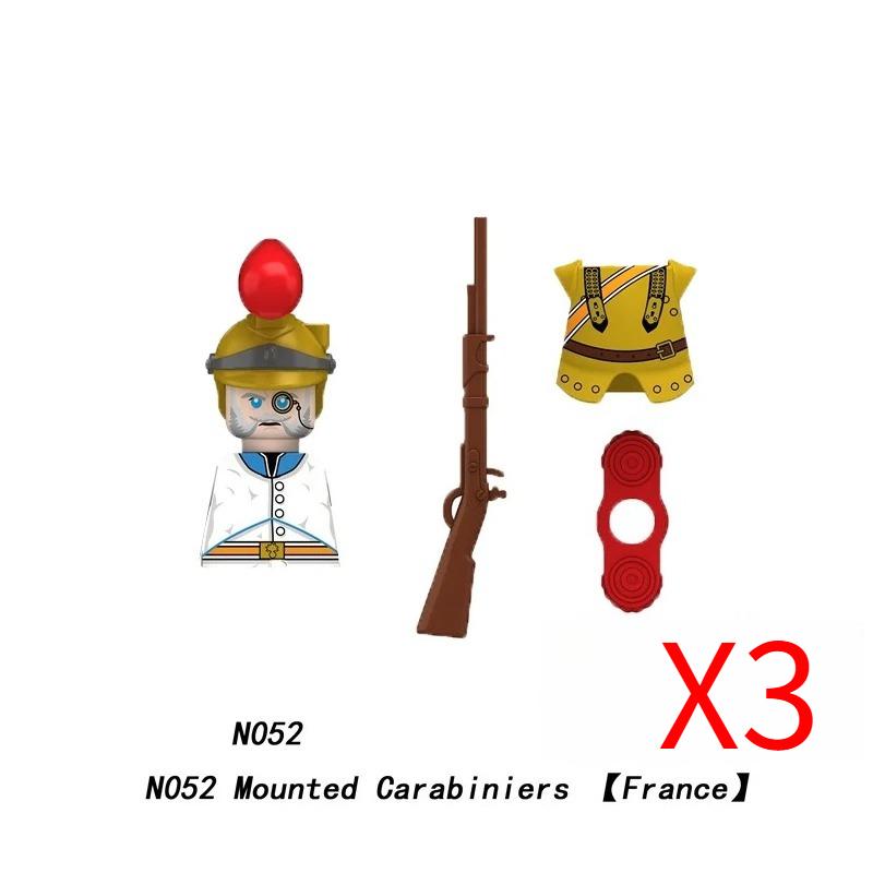 MOC Средневековый Военный Наполеоновские Войны Строительные Блоки Британская Французская Армия Пехота Кавалерия Фигурка Солдата Кирпичный Конструктор
