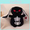 Skull Black Purple Rabbit Plush Toy Stuffed Animal Doll Bedroom Decoration Gift