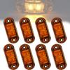 LED Marker Lamps Waterproof and High Truck Car Side Easy Safe Distance Side Marker Set of 8 - 12v/24v Compatible, Dustproof, Brightness, Marker,
