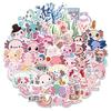 50 Cute Axolotl Salamander Graffiti Stickers for Luggage, Water Bottles, Refrigerators, and Scooters