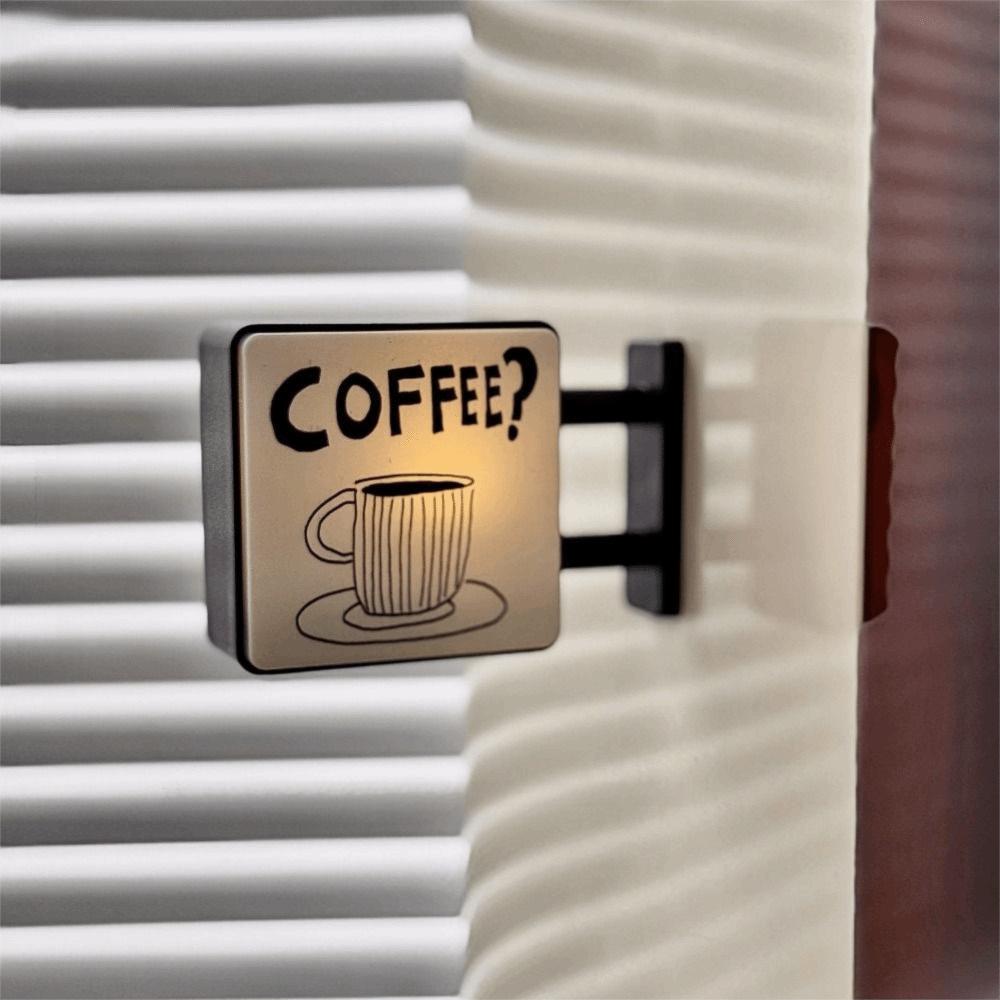 Магнитная вывеска «Кофейный уголок» Миниатюрная перфорированная доска Наклейка на холодильник Туризм