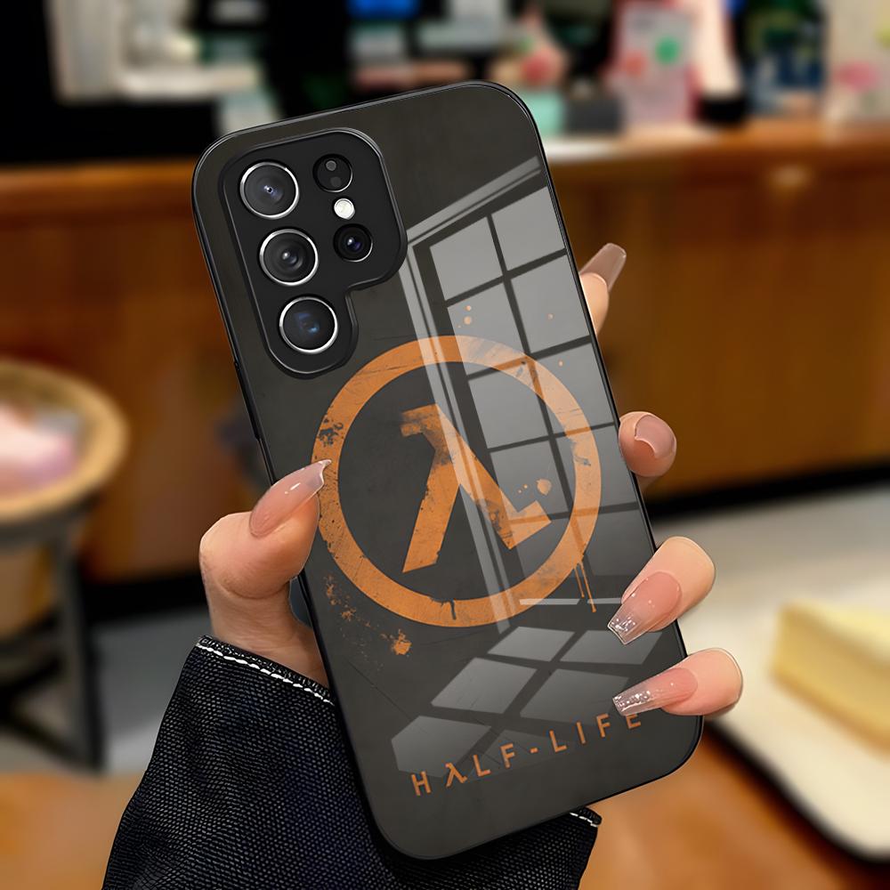 Игровой чехол H-Half-Life для телефона Samsung S26 S25 Plus S20 S20 Plus S22 Ultra S23 FE S21 Plus S21 Ultra Стеклянная крышка