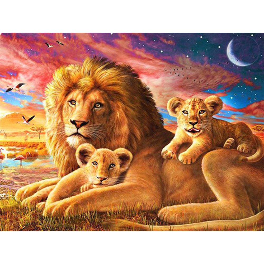 5D DIY Алмазная картина Животные Овцы Стразы Полный квадратный/круглый Алмазная вышивка Лев Мозаика Подарок ручной работы