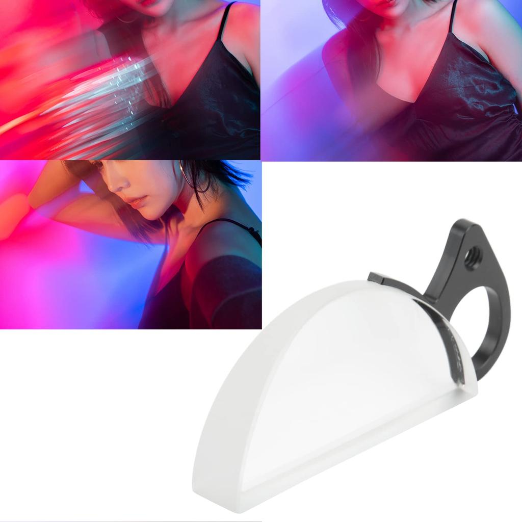 Handheld Camera Lens 80mm Handheld Special Effects Filter Half Moon Photography Special Effects Mirror Special Effects Camera Stretch Filter Prism,