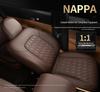 Nappa Leather Full-Cover Car Seat Cushion - Custom Fit for One Special Car, All-Season Use