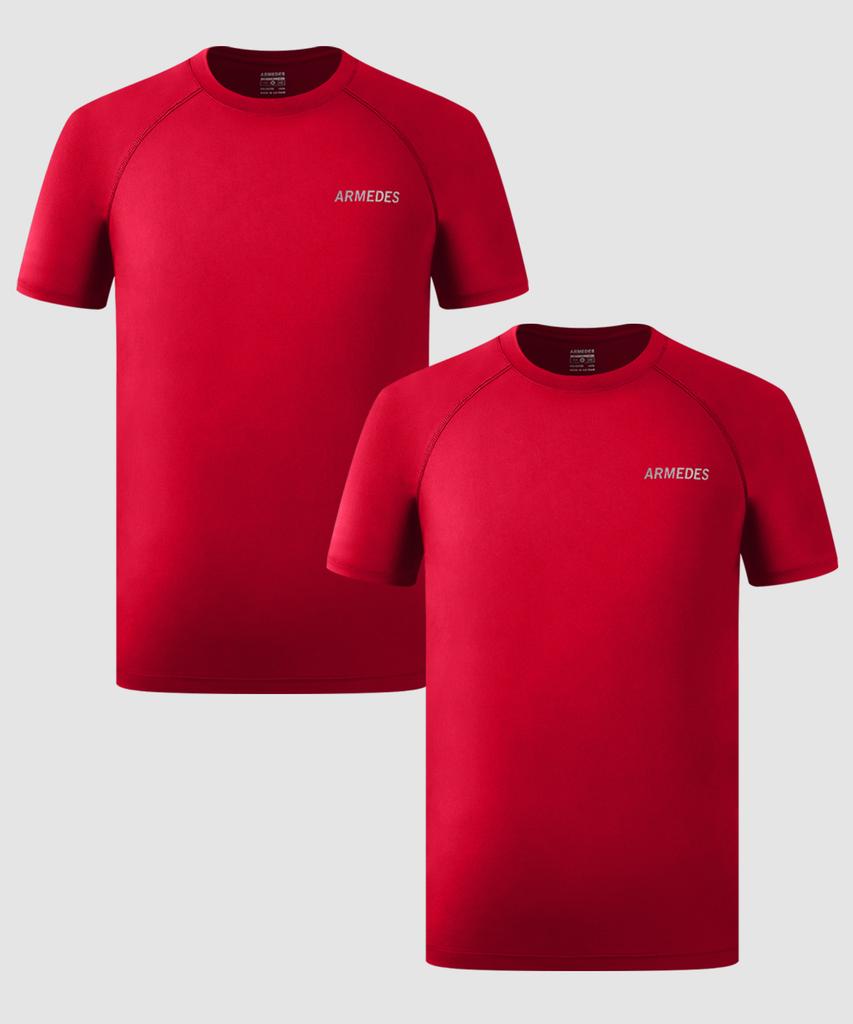 ARMEDES [2 упаковки] Armedes Футболка с коротким рукавом Superdry, четырехсторонняя эластичность, Ар-197 (Тип)