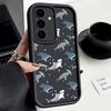 Чехол с рисунком китовой акулы для Samsung Galaxy S25 Edge S24 S25 S23 S22 Ultra S24 FE A56 A55 A54 A36 A26 A15 A16 5G TPU чехол для телефона