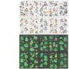 10pcs New Dinosaur Sticker Glow In The Dark Toys Luminous Star Stickers Fluorescent Painting PVC Stickers Toys for Kids Girl Boy
