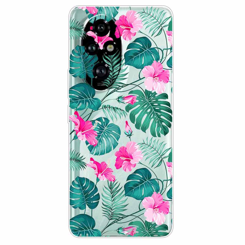 For Honor 200 / 200 Lite / 200 Pro Case Clear Soft TPU Lovely Silicone Back Cases for Honor 200 Pro Transparent Cat Bumpers
