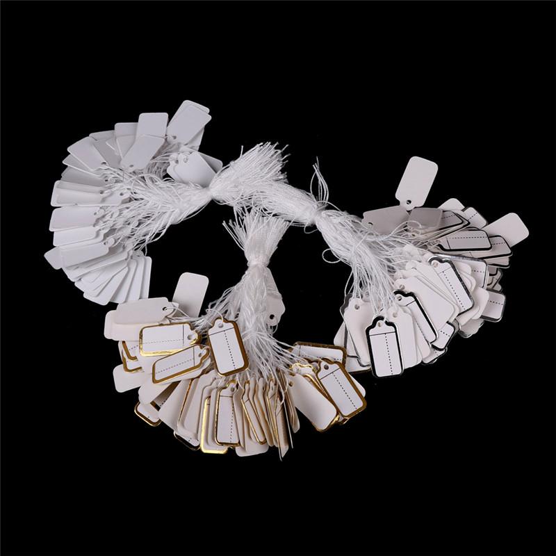 100X этикетки для галстуков, натянутые на веревку, билеты с ценами, ювелирные изделия, часы, витрина для одежды, бирки