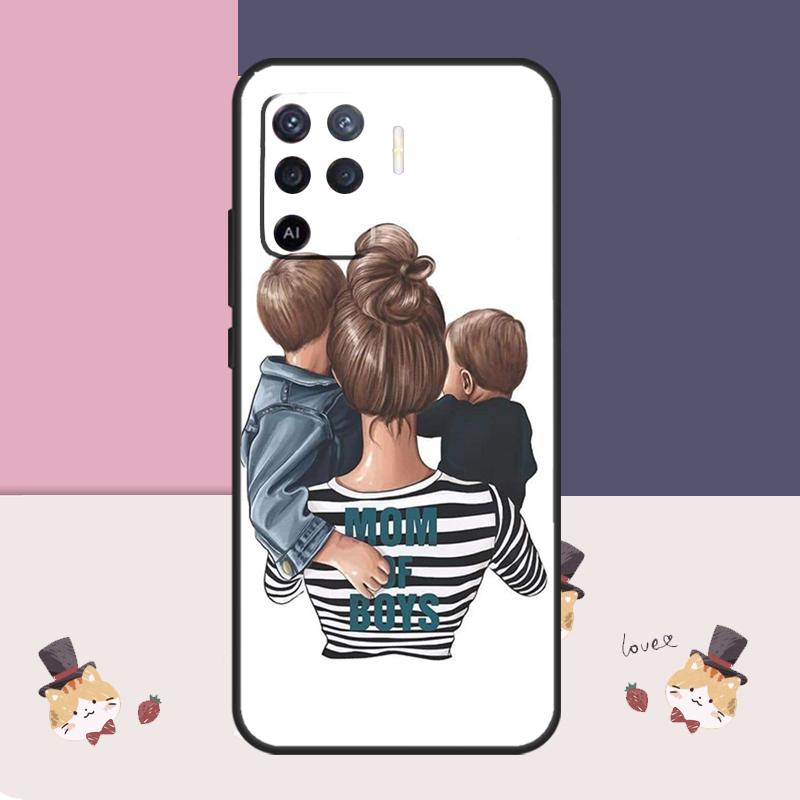 Чехол для Мамы Дочери Девочки Сына Отца Для Oppo A60 A40 A80 A5 Pro A15 A16 A17 A57 A77 A94 A74 A54 A76 A96 A18 A38 A58 A78 A98