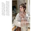 Warm Cashmere Scarf Long Lady Shawl Wraps Luxury Plaid Scarf  Winter