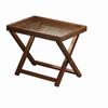 Quick Setup Wooden Small Table Sturdy Base Folding Sofa Table  Home Living Room
