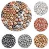 CCB Electroplated Barrel Beads - Multi-Style Gold & Silver Large-Hole Spacer Beads for DIY Bracelets