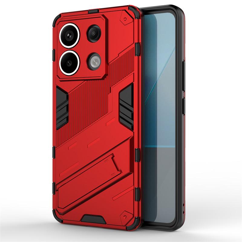 Для Xiaomi Poco X6 5G Чехол Xiaomi Poco X5 X6 Pro 5G Чехол Противоударный TPU Armor PC Держатель Силиконовый Задний Чехол Для Xiaomi Poco X6