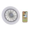 E27 30W 10.2 Inches 3 Speeds Timing Ceiling Fan with LED Lights Remote Control