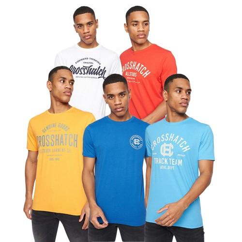 Crosshatch Mens Weymouth T-Shirt (Pack of 5)