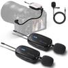 Camera Wireless Alvoxcon Wireless Microphone Compatible with For SLR Pin Microphone Clip External Microphone for Easy To Japanese Instruction TG320