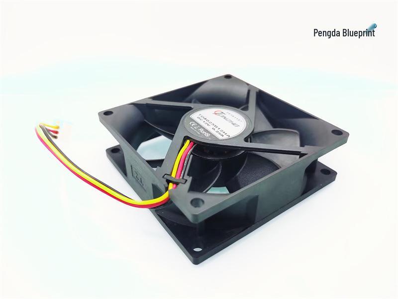 TD8025B12HA 8см Вентилятор для охлаждения компьютера 12В 0.25А с двойным шарикоподшипником