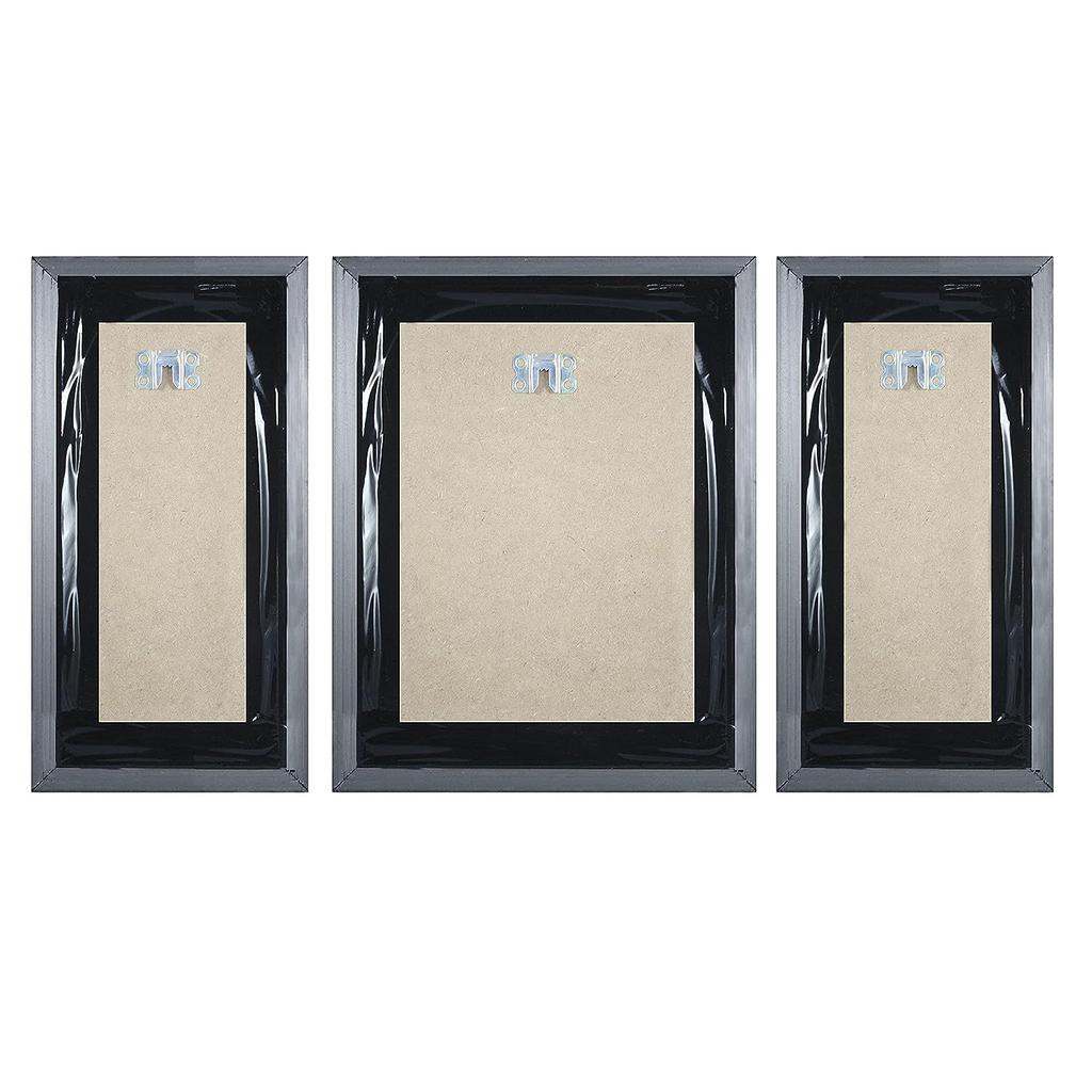 Набор цветочных картин из 3 предметов (1056) Без стекла 5,2 х 12,5, 9,5 х 12,5, 5,2 х 12,5 дюйма, разноцветный