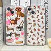 Милый Мультяшный Пес Такса Чехол для Телефона для IPhone 17 16 15 14 11 12 13 Pro Max 7 8 Plus 12 13 Mini X XS Max XR Мягкий Чехол