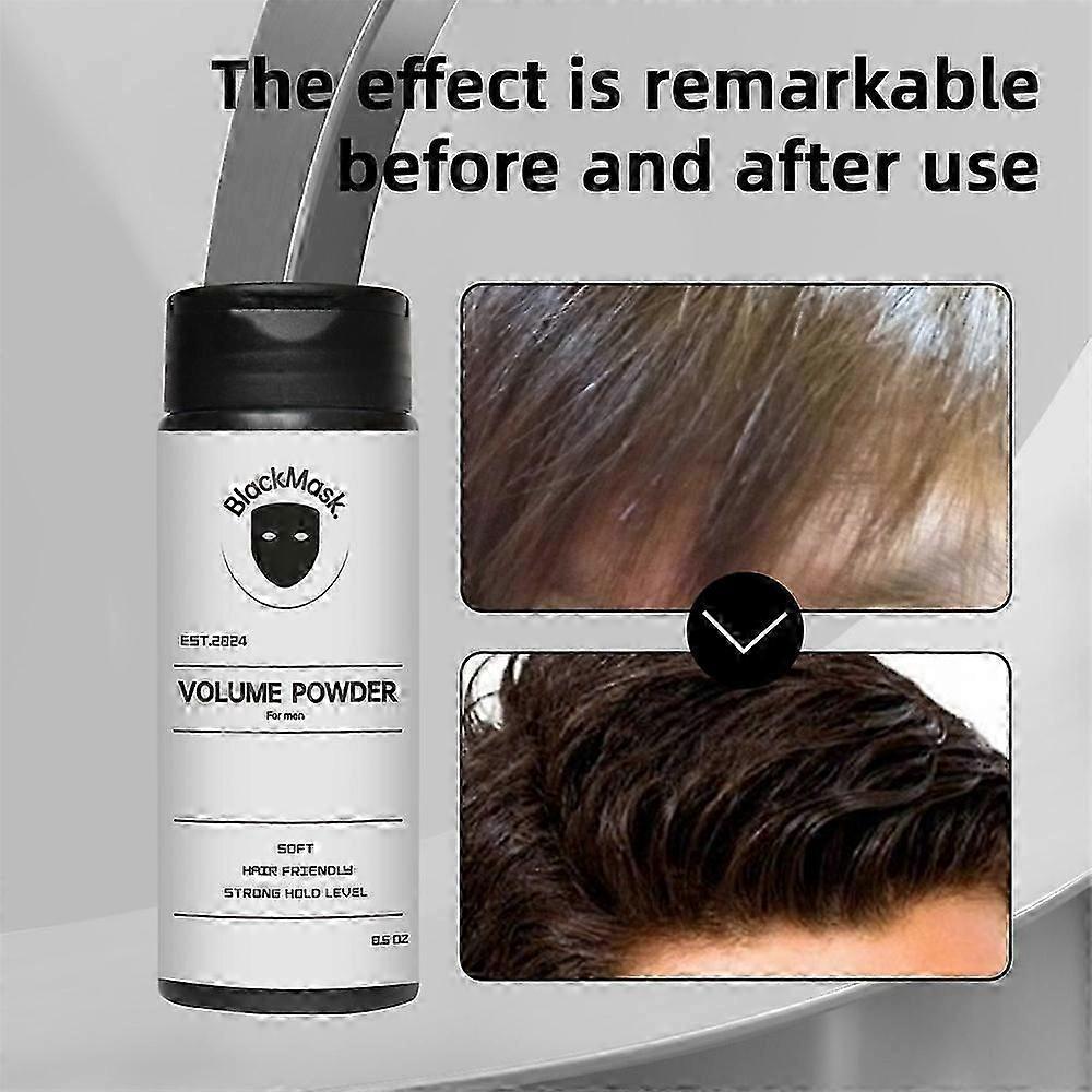 Volumizing Hair Powder for Men Mild Ingredients, No-wash , Oil Control, & Refreshing, Long-lasting Effect 0.5oz