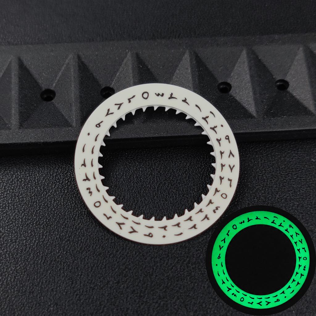 Green/Blue Luminous Arabic Datewheel for NH34 NH35 Movement Mod Lumi Disc Parts Black/White Arabic 3H Date-Wheel Suit for NH35A