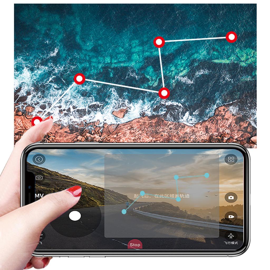 Two-axis Remote Control Folding Mini Drone Helicopter Without Aerial Photography