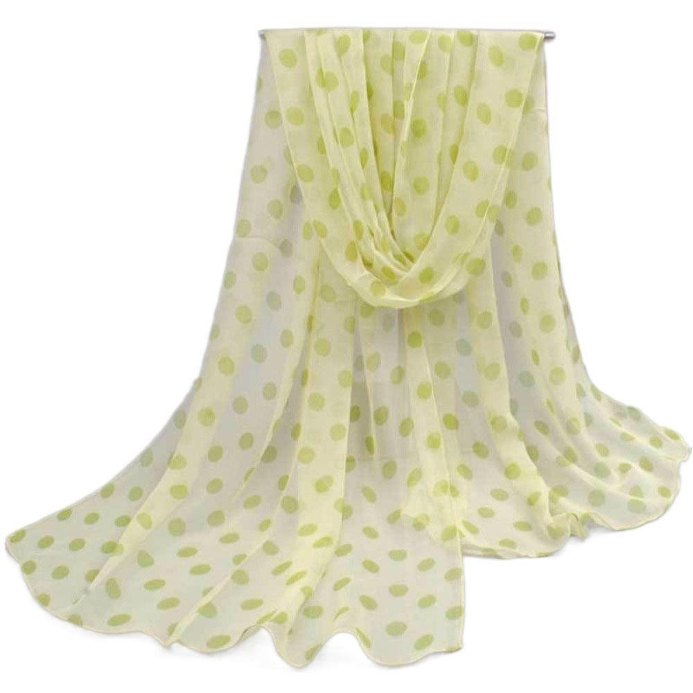 Wraps Chiffon Scarf Neckerchief Hijab Scarf Silk Scarf Polka Dot Scarf Ladies Women's Scarves Shawl