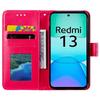Чехол для телефона Xiaomi Redmi 13 5G/4G с тисненым тотемом, кошелек-обложка из ПУ кожи со подставкой