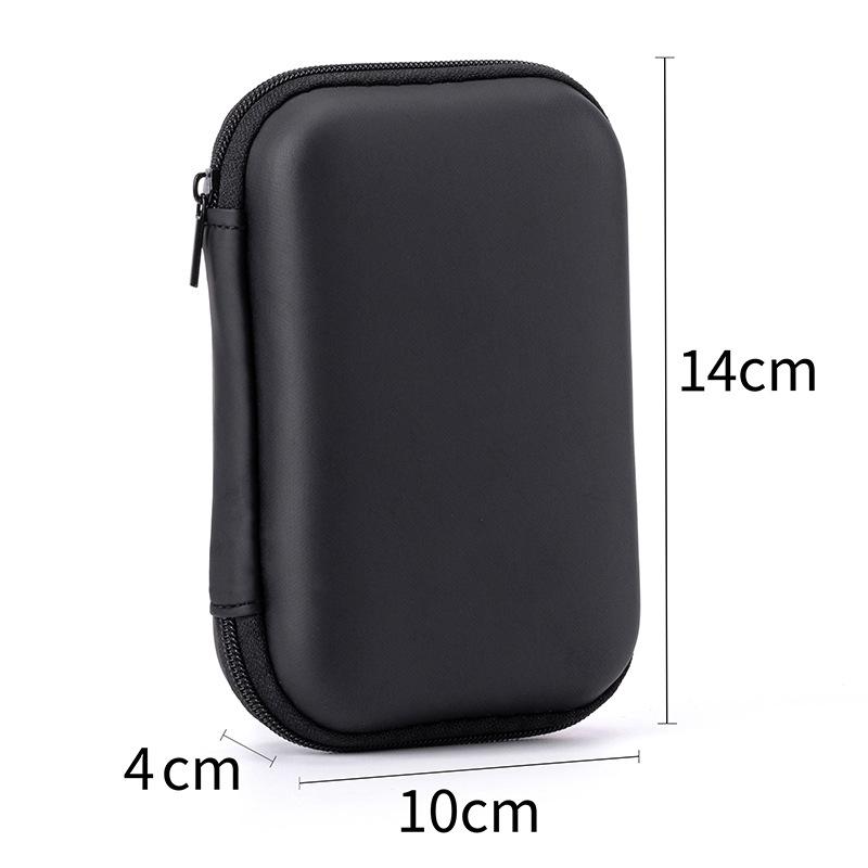 Multifunctional Storage Bag Shockproof Earphone Data Storage Bag EVA Protective Box Multimeter Carrying Bag Zipper Tool Bag