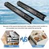 Black Drawer Slides Heavy Duty Easy Installation Ball Bearing Drawer Rails Smooth Operation Steel Full Extension Rails Wardrobe