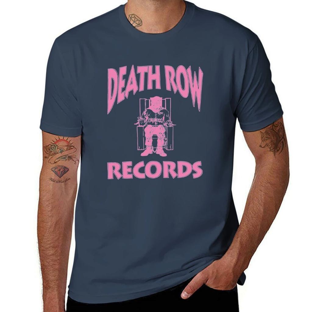 Death Row Records Pink Version TShirt Sweat Resistant Workout Tee Shirt