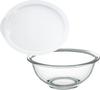 Iwaki Glass Microwave Cover for Heat-Resistant Bowl, Round, 1.5L + 1.5L
