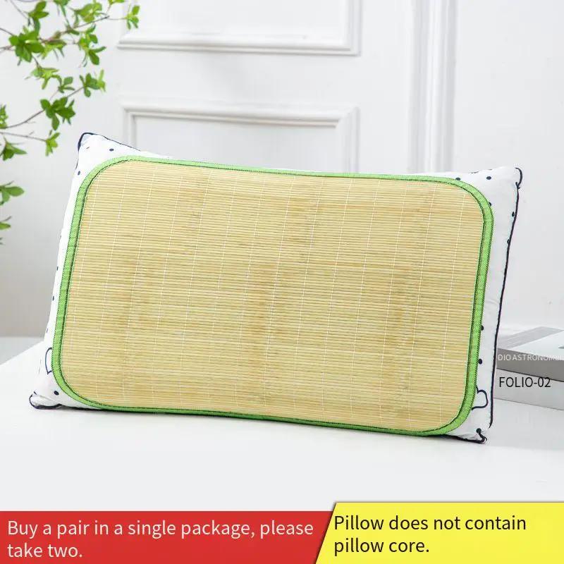 Наволочка из натурального бамбука и ротанга, летняя, прохладная, для дома, дышащая, модная, роскошная, наволочка для подушки, для спальни, универсальная, для дома