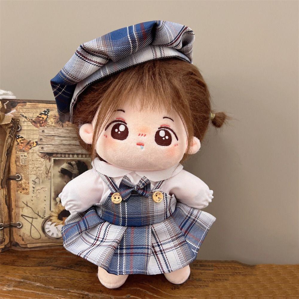 Academic Style 20cm Cotton Doll Dress Princess Skirt Plush Doll Clothes Doll Accessories